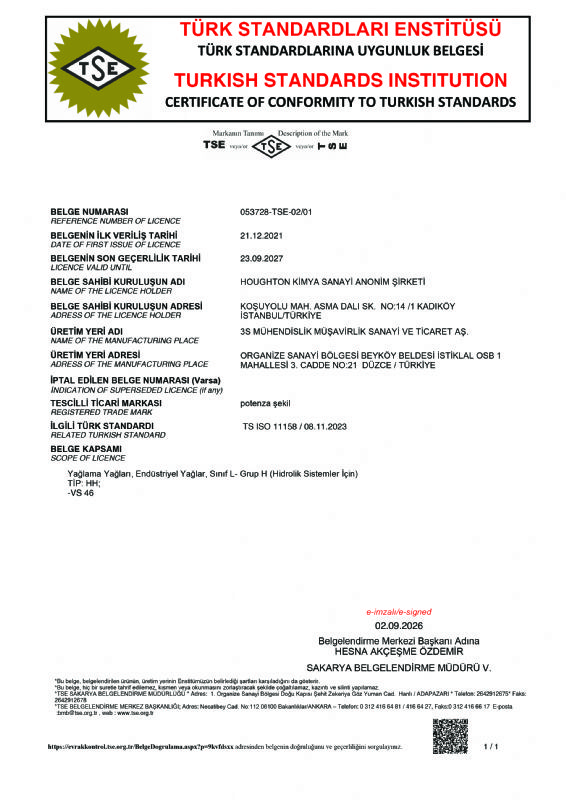 Certificates